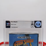 FIRE SHARK / FIRESHARK - WATA GRADED 9.8 A! NEW & Factory Sealed with Authentic Tube Seam! (Sega Genesis)