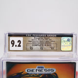 SLAUGHTER SPORT - CGC PEDIGREE GRADED 9.2 CIB w/ 9.6 CART! (Sega Genesis)