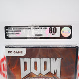 DOOM: ETERNAL - VGA GRADED 80 NM SILVER! NEW & Factory Sealed! (PC / CD-ROM / WINDOWS)