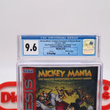 MICKEY MANIA: THE TIMELESS ADVENTURES OF MICKEY MOUSE - CGC GRADED 9.6 A! NEW & Factory Sealed with Authentic V-Overlap Seam! (Sega Genesis)