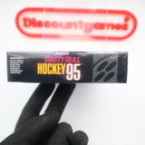 BRETT HULL NHL HOCKEY 95 1995 - NEW & Factory Sealed with Authentic V-Seam! (SNES Super Nintendo)