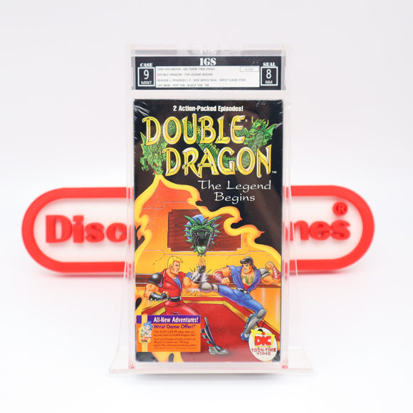 DOUBLE DRAGON: THE LEGEND BEGINS - IGS GRADED 9 BOX & 8 SEAL! NEW & Factory Sealed with Authentic V-Overlap Seam! (VHS)