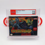 SUPER GHOULS 'N GHOSTS / GHOSTS N' GOBLINS SEQUEL! MADE IN JAPAN - PSA/WATA GRADED 7.0 A! NEW & Factory Sealed! (SNES Super Nintendo)