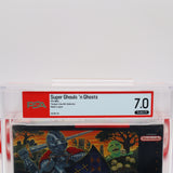 SUPER GHOULS 'N GHOSTS / GHOSTS N' GOBLINS SEQUEL! MADE IN JAPAN - PSA/WATA GRADED 7.0 A! NEW & Factory Sealed! (SNES Super Nintendo)