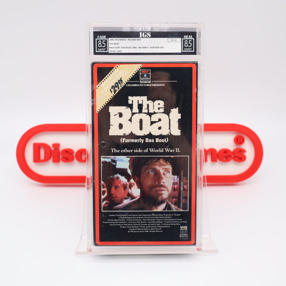 THE BOAT (DAS BOOT) - IGS GRADED 8.5 BOX & 8.5 SEAL! NEW & Factory Sealed with Authentic H-Overlap Seam! (VHS)