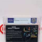 SUPER GHOULS 'N GHOSTS / GHOSTS N' GOBLINS SEQUEL! MADE IN JAPAN - PSA/WATA GRADED 7.0 A! NEW & Factory Sealed! (SNES Super Nintendo)