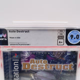 AUTO DESTRUCT - WATA GRADED 9.0 A+! NEW & Factory Sealed! (PS1 PlayStation 1)