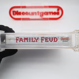 FAMILY FEUD - OFFICIAL T.V. GAME SHOW - WATA GRADED 9.2 B+! NEW & Factory Sealed with Authentic H-Seam! (NES Nintendo)