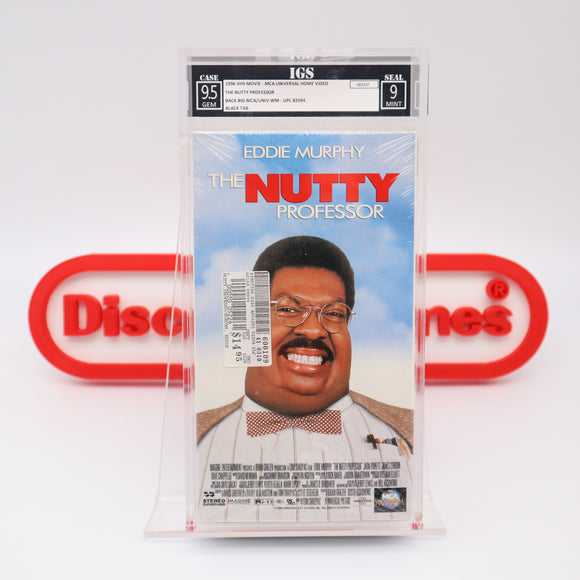 THE NUTTY PROFESSOR - IGS GRADED 9.5 BOX & 9 SEAL! NEW & Factory Sealed with Authentic V-Overlap Seam! (VHS)
