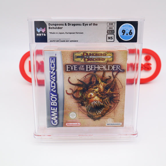 DUNGEONS & DRAGONS: EYE OF THE BEHOLDER - WATA GRADED 9.6! BRAND NEW! (Game Boy Advance GBA)