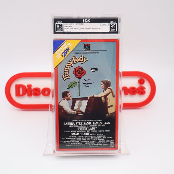 FUNNY LADY - IGS GRADED 8.5 BOX & 9.5 SEAL! NEW & Factory Sealed with Authentic V-Overlap Seam! (VHS)