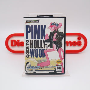 PINK PANTHER GOES TO HOLLYWOOD - CASE FRESH / MINT - NEW & Factory Sealed with V-Overlap Seam! (Sega Genesis)