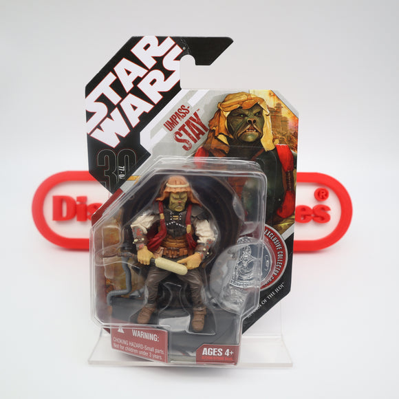 UMPASS-STAY with COLLECTOR'S COIN! STAR WARS 30TH ANNIVERSARY COLLECTION - NEW Authentic & Factory Sealed Figure!