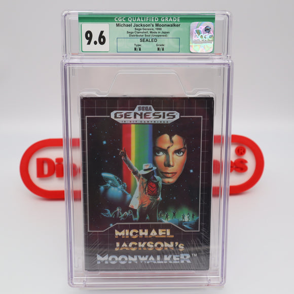 MICHAEL JACKSON'S MOONWALKER - CGC GRADED 9.6! NEW & Factory Sealed! (Sega Genesis)