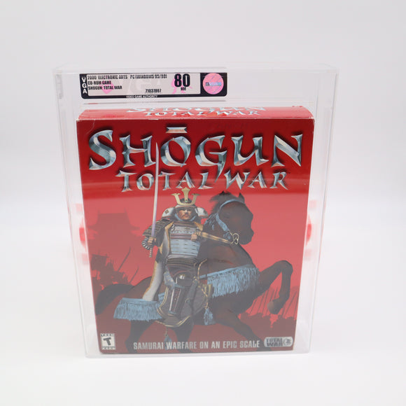 SHOGUN: TOTAL WAR - BIG BOX - VGA GRADED 80 NM SILVER! NEW & Factory Sealed! (PC / CD-ROM / WINDOWS 95)