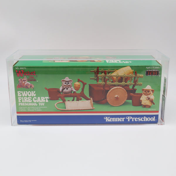 1984 KENNER EWOK FIRE CART - AFA GRADED 80+ NM NEW Authentic