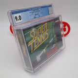 SUPER TENNIS - CGC GRADED 9.0 A+! NEW & Factory Sealed! (SNES Super Nintendo)