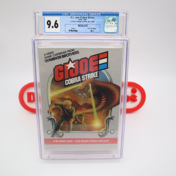 G.I. JOE: COBRA STRIKE - CGC GRADED 9.6 A++! NEW & Factory Sealed with UPSIDE-DOWN BOX BACK! (Atari 2600)