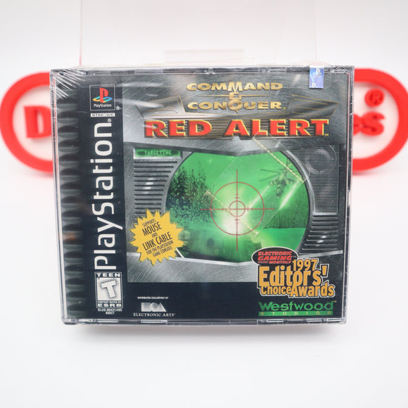 COMMAND & CONQUER: RED ALERT - NEW & Factory Sealed with Authentic V-Overlap Seal! (PS1 PlayStation 1)