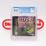 SAN FRANCISCO RUSH: EXTREME RACING - CGC GRADED 9.2 A+! NEW & Factory Sealed! (PS1 PlayStation 1)