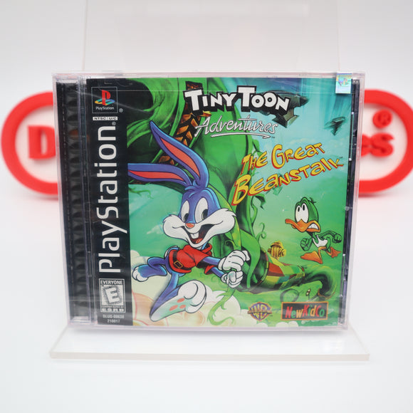 TINY TOON ADVENTURES: THE GREAT BEANSTALK - NEW & Factory Sealed with Authentic Y-Fold Seal! (PS1 PlayStation 1)