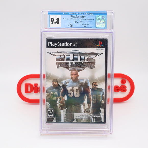 NFL BLITZ: THE LEAGUE - CGC GRADED 9.8 A+! NEW & Factory Sealed! (PS2 PlayStation 2)