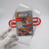 BILL ELLIOTT'S NASCAR CHALLENGE with TRIP OFFER STICKER! NEW & Factory Sealed with Authentic H-Seam! (NES Nintendo)