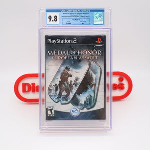 MEDAL OF HONOR: EUROPEAN ASSAULT - CGC GRADED 9.8 A+! NEW & Factory Sealed! (PS2 PlayStation 2)