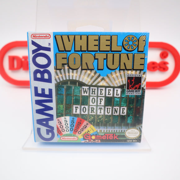 WHEEL OF FORTUNE - NEW & Factory Sealed with Authentic H-Seam! (Game Boy Original)