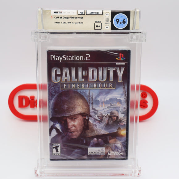 CALL OF DUTY: FINEST HOUR - WATA GRADED 9.6 A+! NEW & Factory Sealed! (PS2 PlayStation 2)