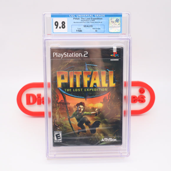 PITFALL: THE LOST EXPEDITION - CGC GRADED 9.8 A+! NEW & Factory Sealed! (PS2 PlayStation 2)