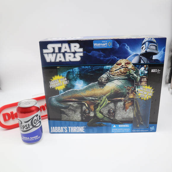 STAR WARS JABBA'S THRONE - WALMART EXCLUSIVE + OOLA FIGURE - NEW Authentic & Factory Sealed!