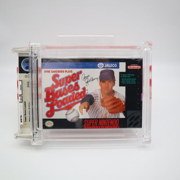 SUPER BASES LOADED BASEBALL - WATA GRADED 8.5 A! NEW & Factory Sealed! (SNES Super Nintendo)