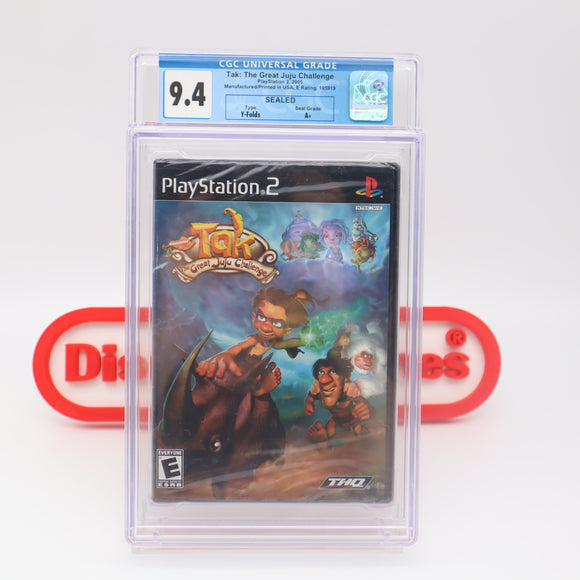 TAK: THE GREAT JUJU CHALLENGE - CGC GRADED 9.4 A+! NEW & Factory Sealed! (PS2 PlayStation 2)