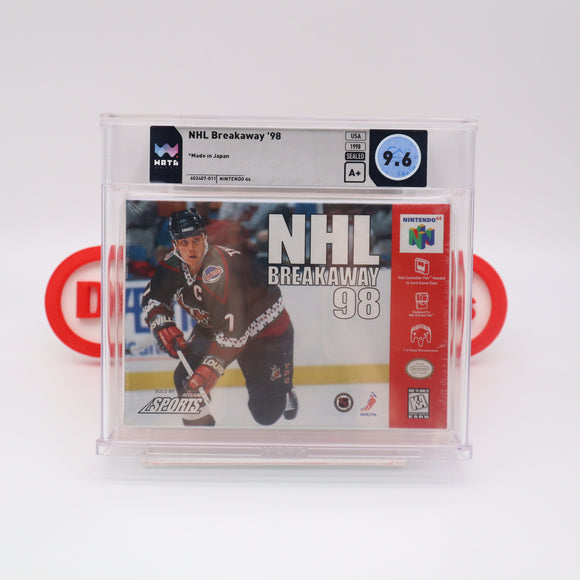 NHL BREAKAWAY '98 1998 - WATA GRADED 9.6 A+! NEW & Factory Sealed! (Nintendo 64 N64)
