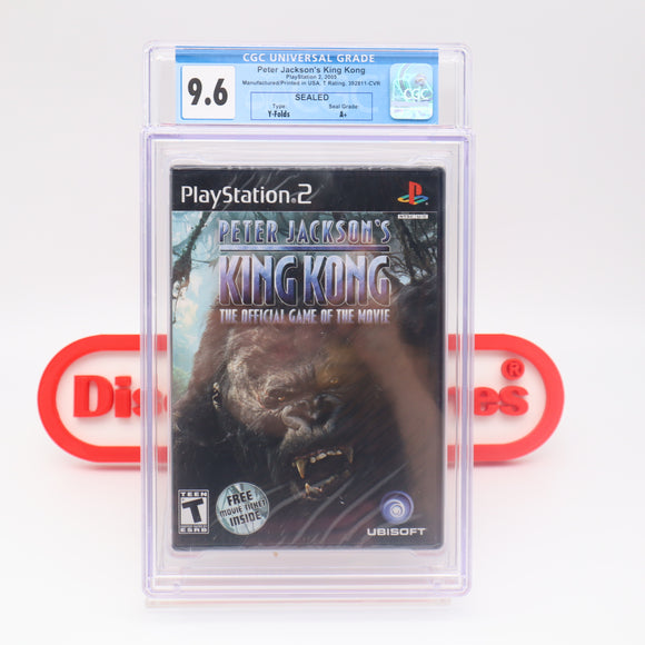 PETER JACKSON'S KING KONG - CGC GRADED 9.6 A+! NEW & Factory Sealed! (PS2 PlayStation 2) Movie Ticket Version!