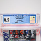 NFL FOOTBALL - KONAMI - CGC GRADED 8.5 A! NEW & Factory Sealed with Authentic H-Seam! (Game Boy Original)