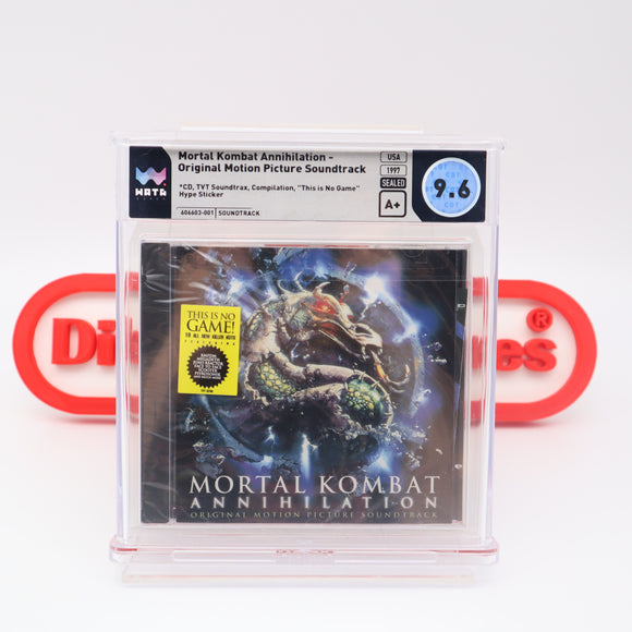 MORTAL KOMBAT ANNIHILATION - ORIGINAL MOTION PICTURE SOUNDTRACK - WATA GRADED 9.6 A+! NEW & Factory Sealed! (MUSIC CD)