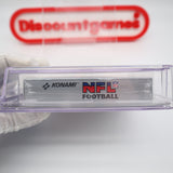 NFL FOOTBALL - KONAMI - CGC GRADED 8.5 A! NEW & Factory Sealed with Authentic H-Seam! (Game Boy Original)