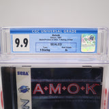 AMOK / A+M+O+K - CGC GRADED 9.9 A+! NEW & Factory Sealed! (Sega Saturn)
