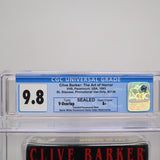 CLIVE BARKER THE ART OF HORROR - CGC GRADED 9.8 A+! NEW & Factory Sealed with Authentic V-Overlap Seam! (VHS)