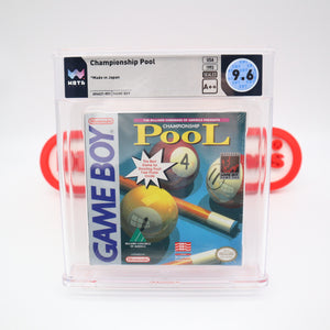 CHAMPIONSHIP POOL - WATA GRADED 9.6 A++! NEW & Factory Sealed with Authentic H-Seam! (Game Boy Original)