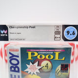 CHAMPIONSHIP POOL - WATA GRADED 9.6 A++! NEW & Factory Sealed with Authentic H-Seam! (Game Boy Original)