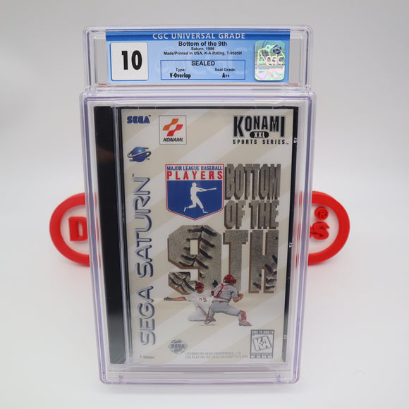 MLB BOTTOM OF THE 9TH BASEBALL - HIGHEST/PERFECT GRADED CGC 10 A++! NEW & Factory Sealed! (Sega Saturn)