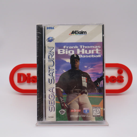 FRANK THOMAS BIG HURT BASEBALL - NEW & Factory Sealed with Authentic 3-Sided Seam! (Sega Saturn)