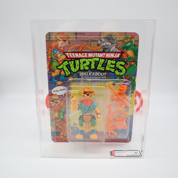 WALKABOUT / WALK ABOUT - 1991 PLAYMATES - AFA GRADED 80 NM: NEW, Authentic & Factory Sealed! (Vintage TMNT Figure)