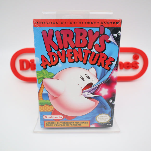 KIRBY'S ADVENTURE - NEW & Factory Sealed with Authentic H-Seam! (NES Nintendo)