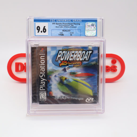 VR SPORTS POWERBOAT RACING - CGC GRADED 9.6 A+! NEW & Factory Sealed! (PS1 PlayStation 1)