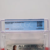 METAL GEAR SOLID V 5: THE PHANTOM PAIN - CGC GRADED 9.6 A++! NEW & Factory Sealed! (PS3 PlayStation 3)