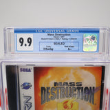 MASS DESTUCTION - CGC GRADED 9.9 A++! NEW & Factory Sealed! (Sega Saturn)